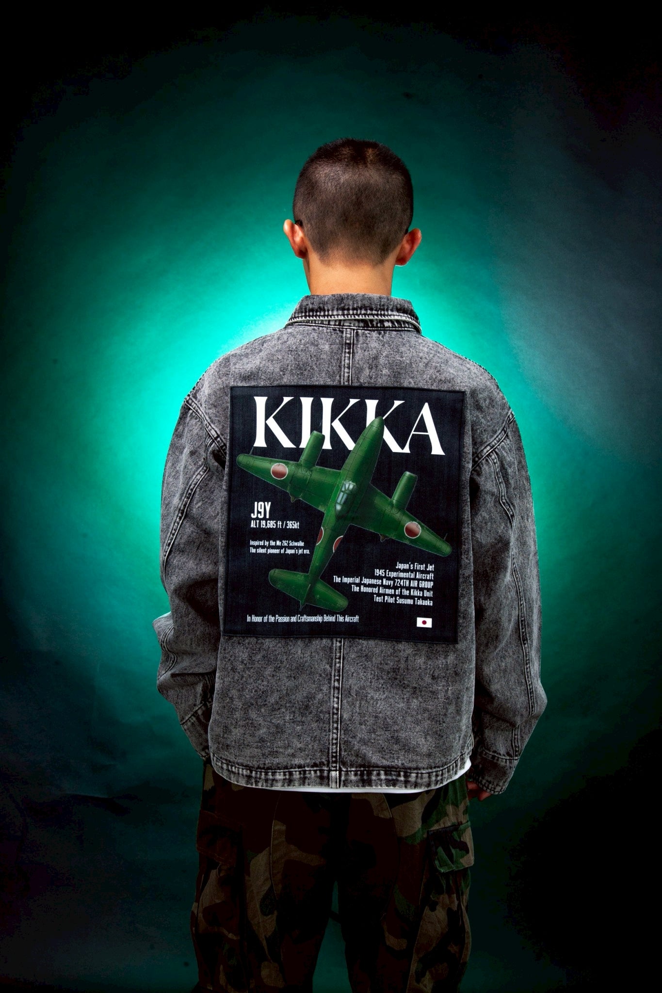 橘花 DENIM JACKET [BLACK] – SOW INOUE ONLINE STORE