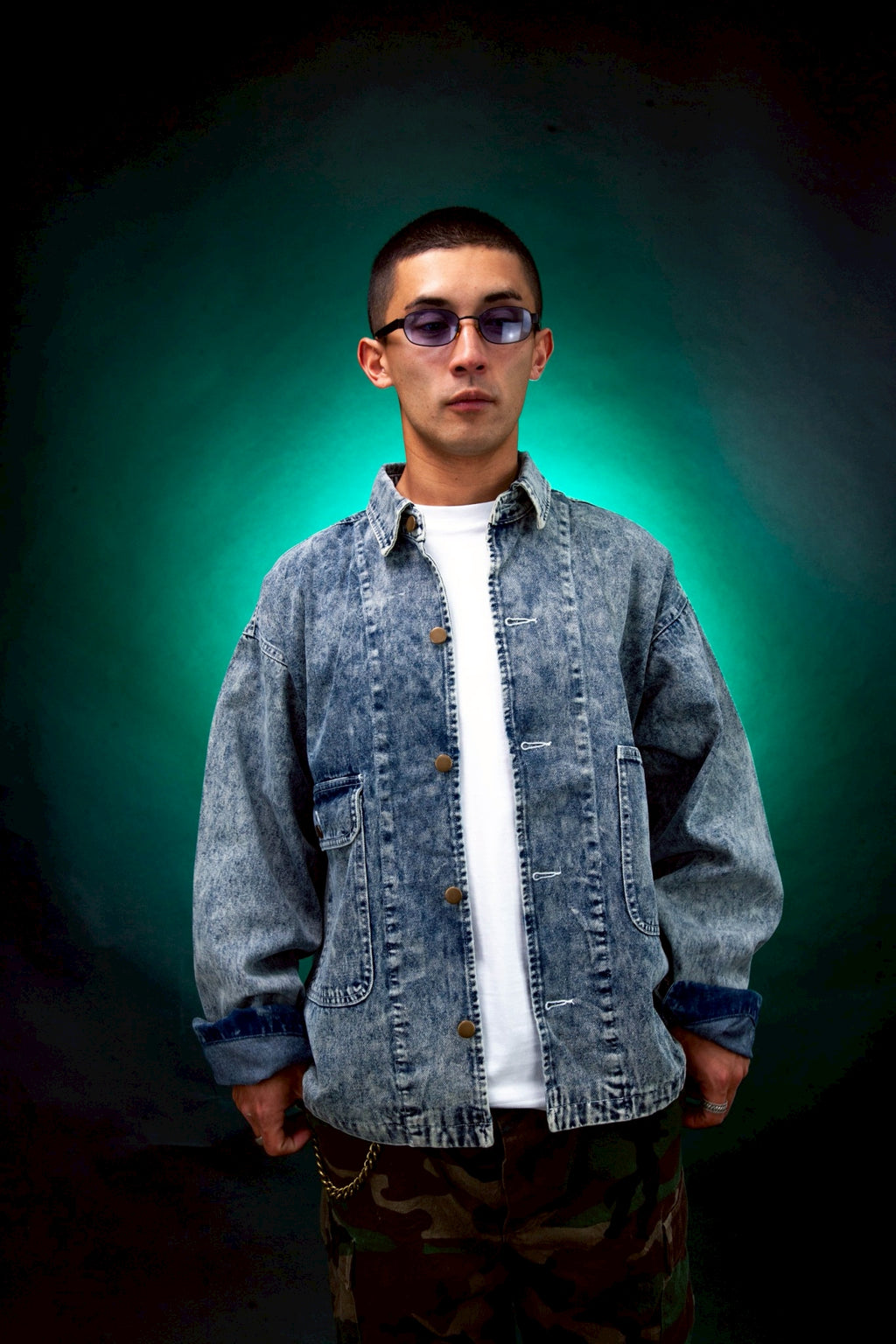 橘花 DENIM JACKET [NAVY]