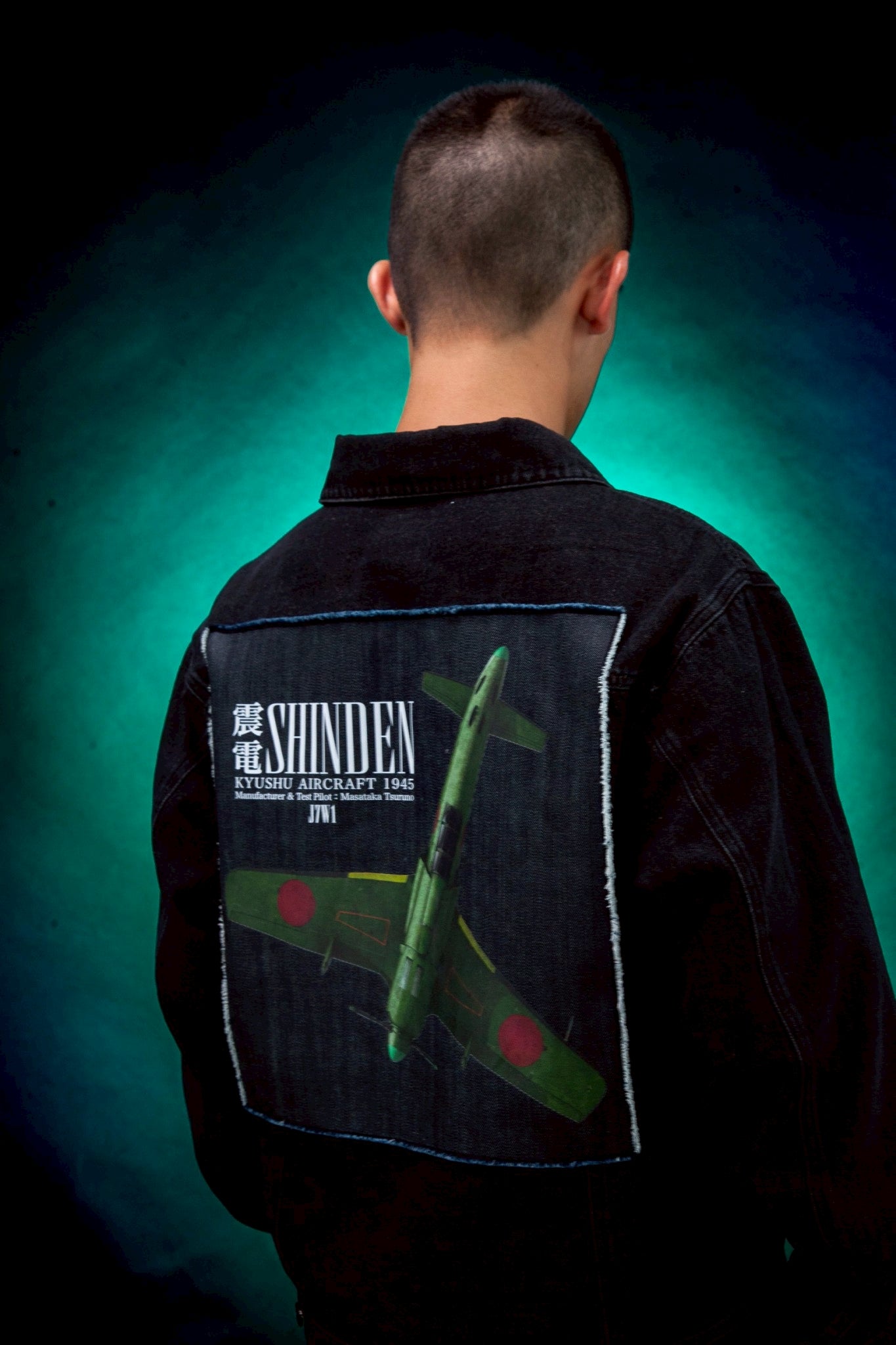 震電 DENIM JACKET [BLACK]