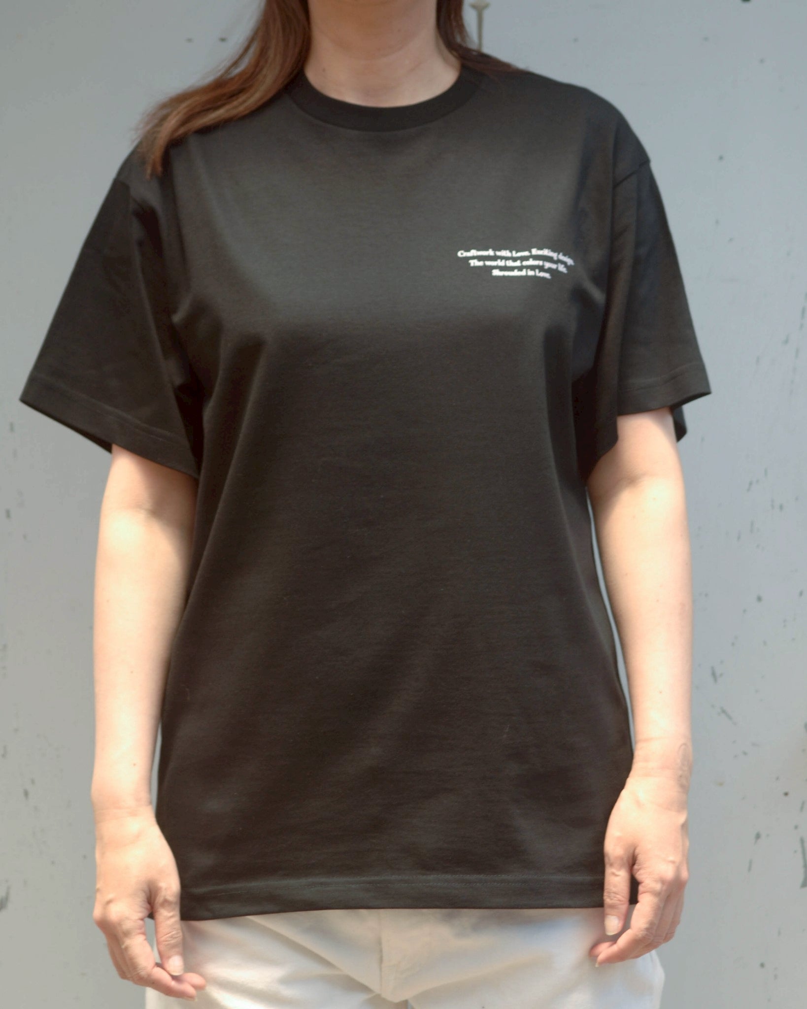 紫陽花 TEE [BLACK]