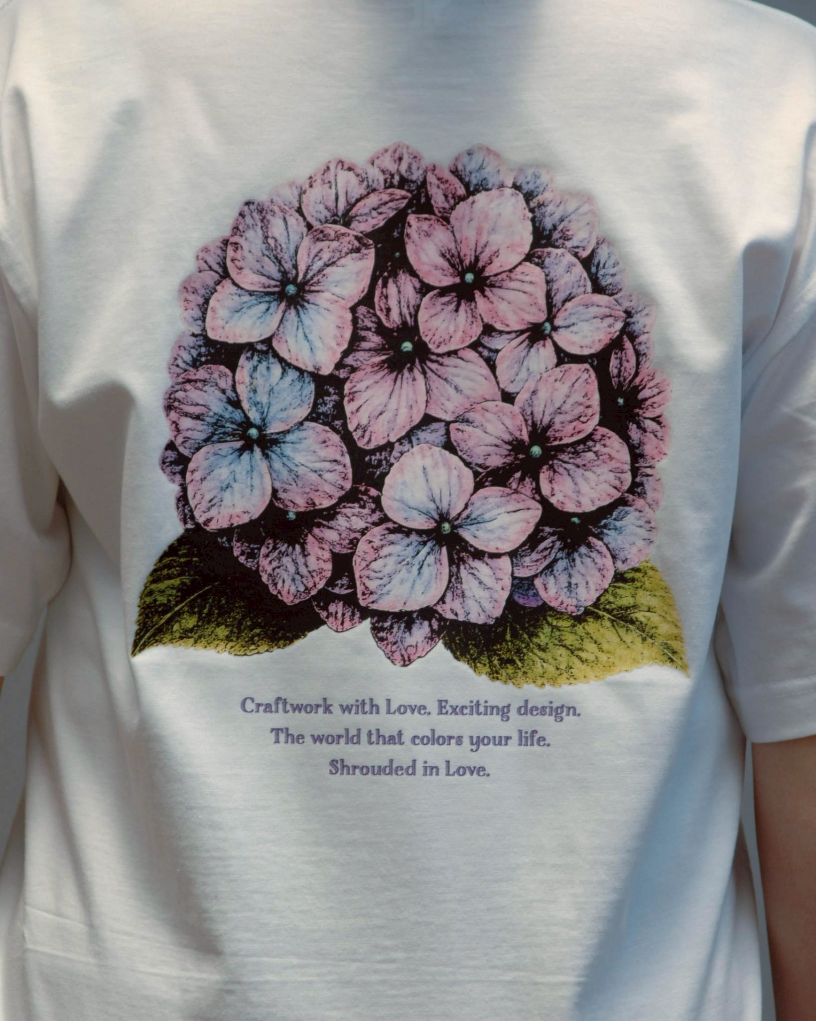 紫陽花 TEE [WHITE]