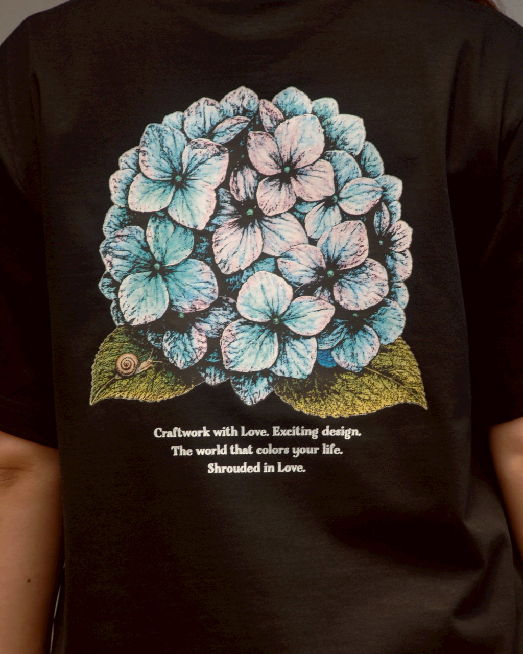 紫陽花 TEE [BLACK] オンラインストア限定