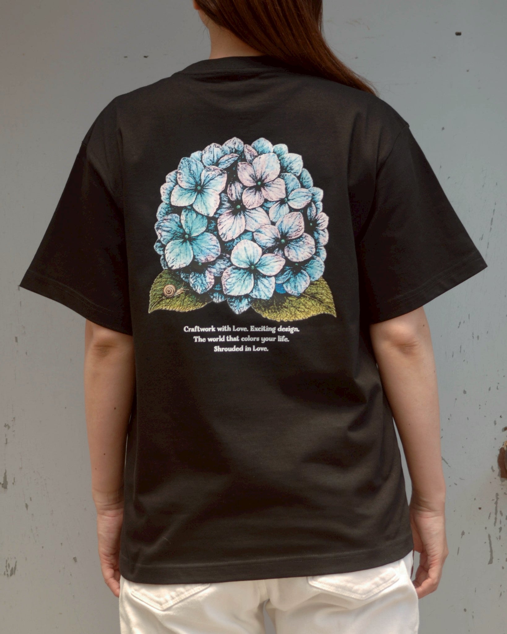紫陽花 TEE [BLACK] オンラインストア限定