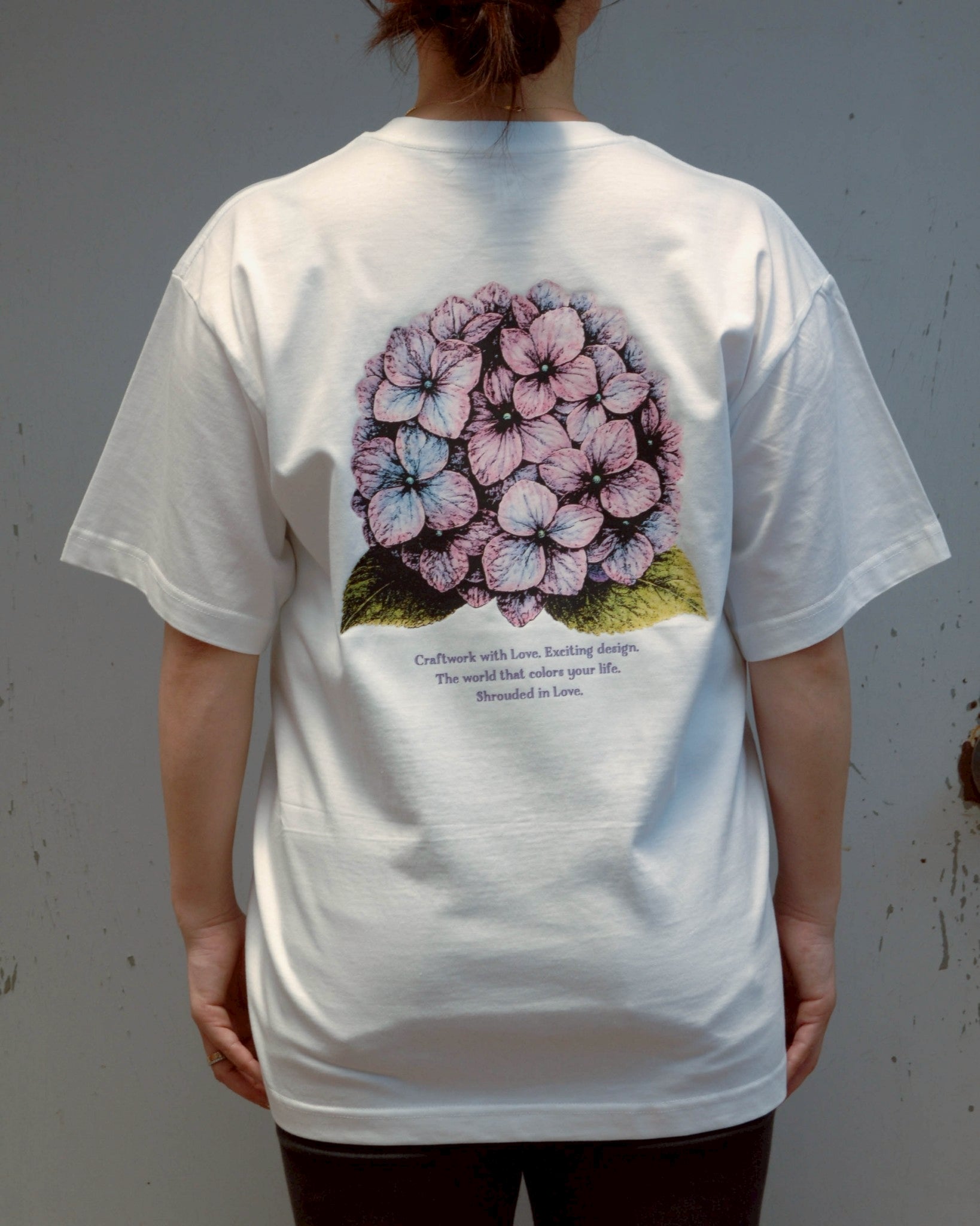 紫陽花 TEE [WHITE]
