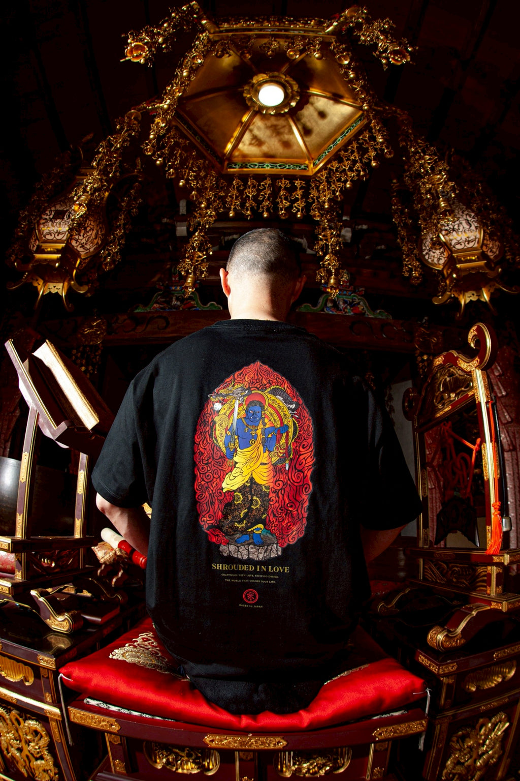 倶利伽羅不動明王TEE [BLACK]