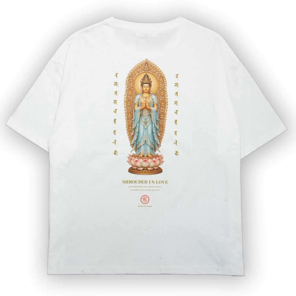 釈迦如来 BOX SILHOUETTE TEE [WHITE]