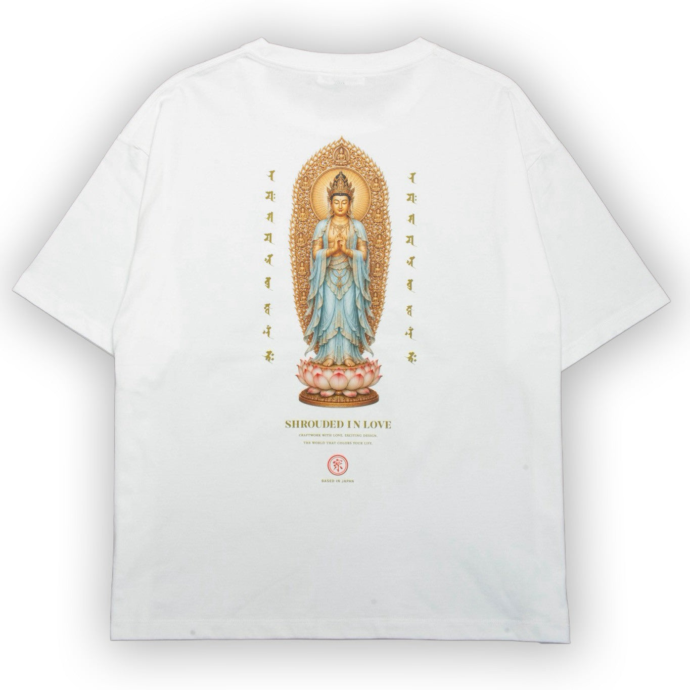 釈迦如来 BOX SILHOUETTE TEE [WHITE]