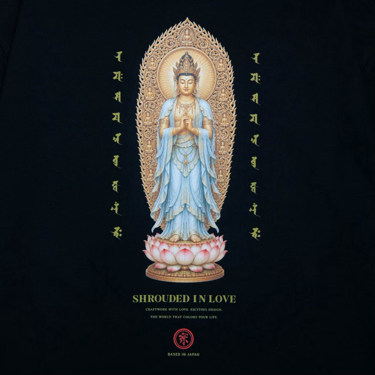 釈迦如来 CREW NECK [BLACK]