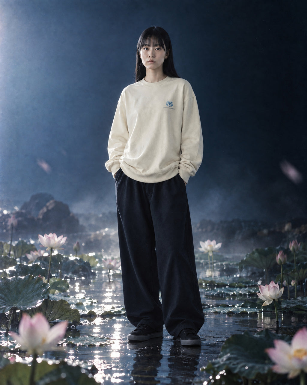 Ryujin Kannon CREW NECK [GREIGE]