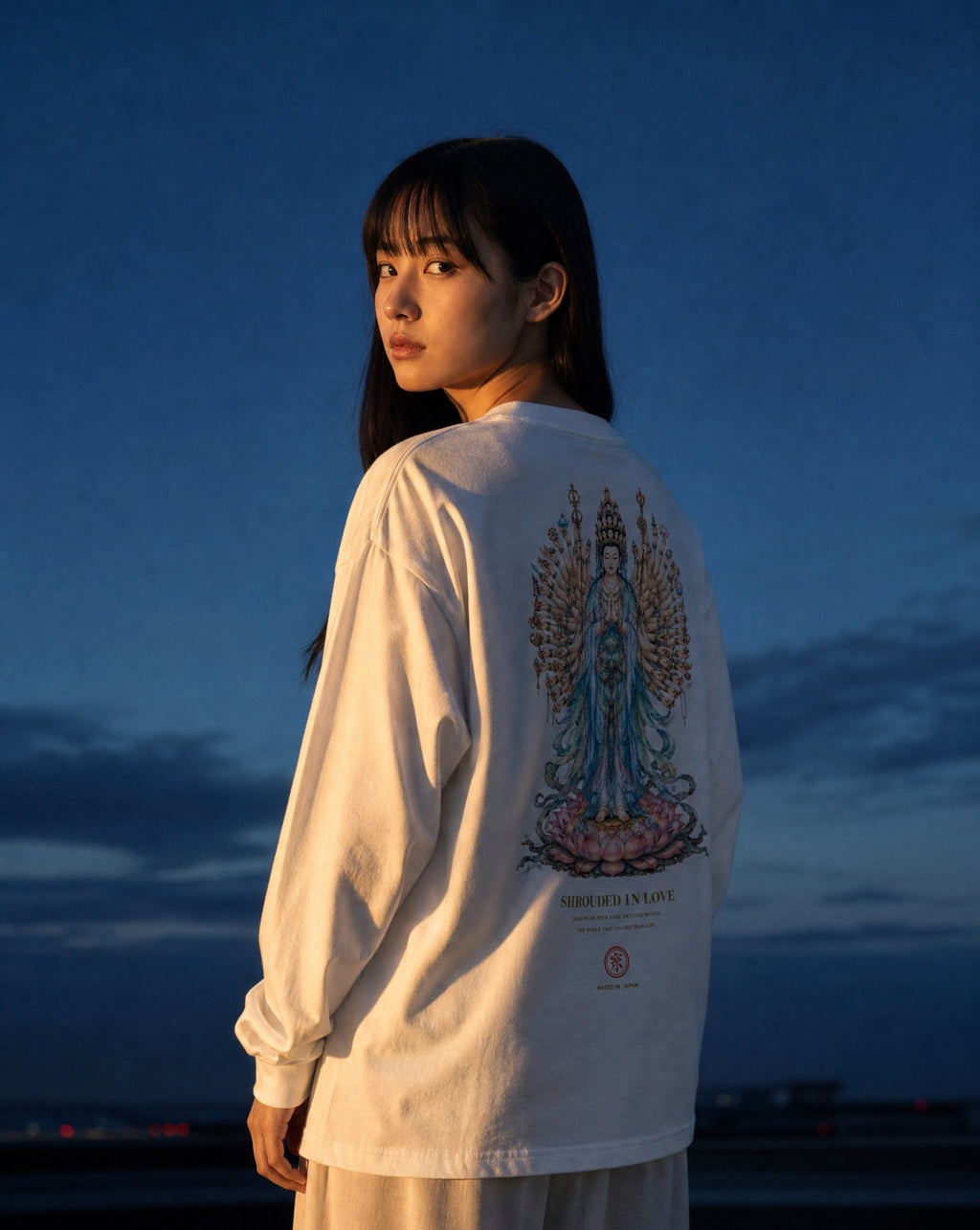 Senju Kannon L/S [WHITE]