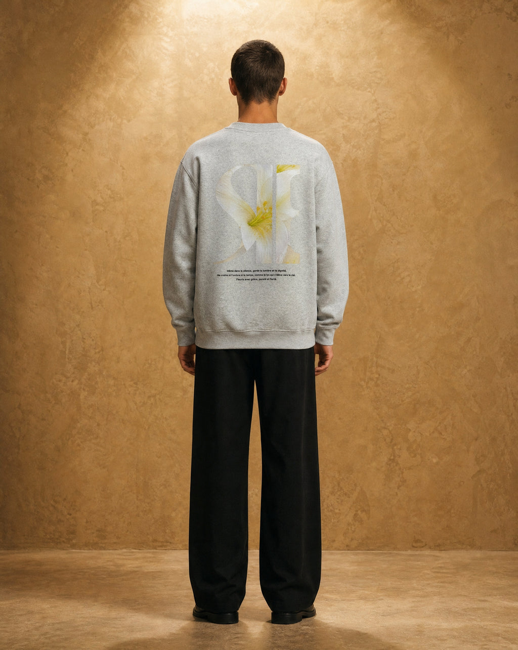 LE LYS NOBEL CREW NECK [ASH]