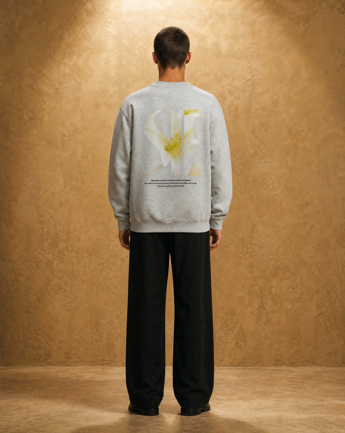 LE LYS NOBEL CREW NECK [ASH]