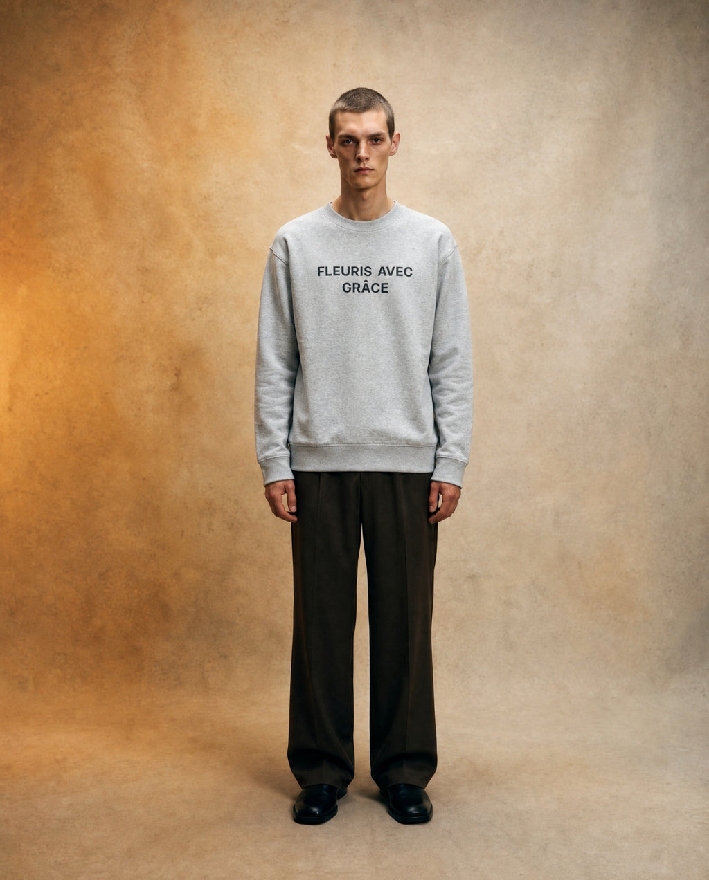 LE LYS NOBEL CREW NECK [ASH]