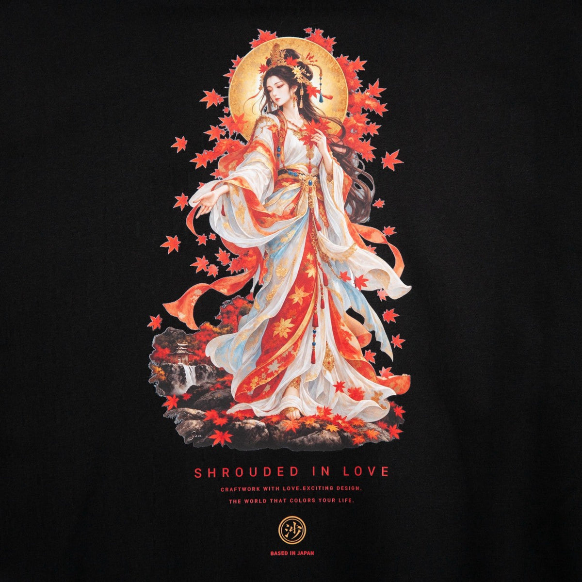 紅葉女神 CREW NECK [BLACK]