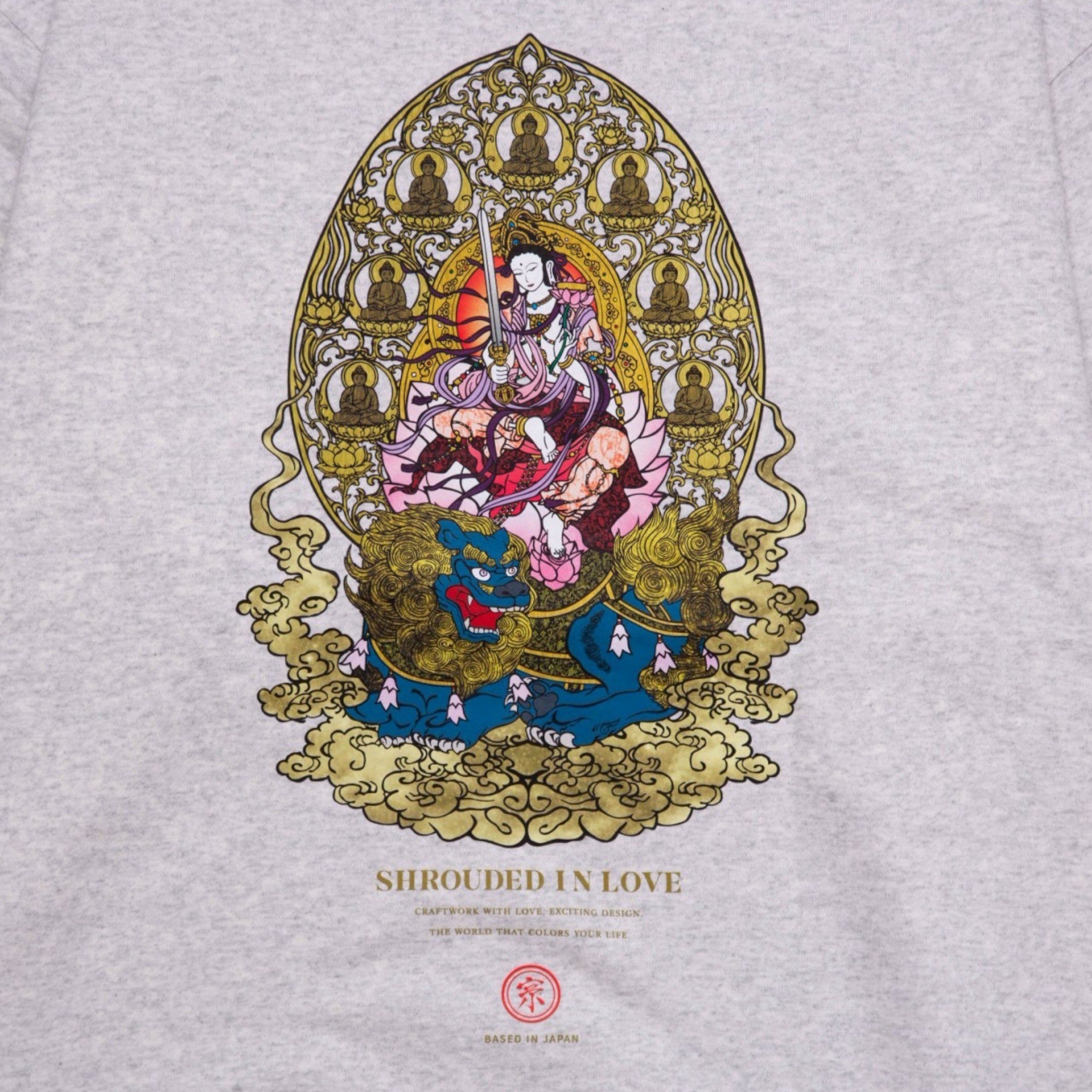文殊菩薩 CREW NECK [ASH] – SOW INOUE ONLINE STORE