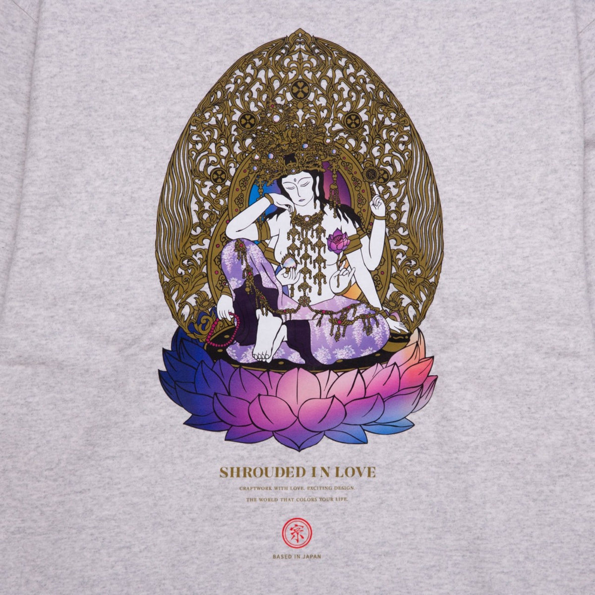 如意輪観音菩薩 CREW NECK [ASH]