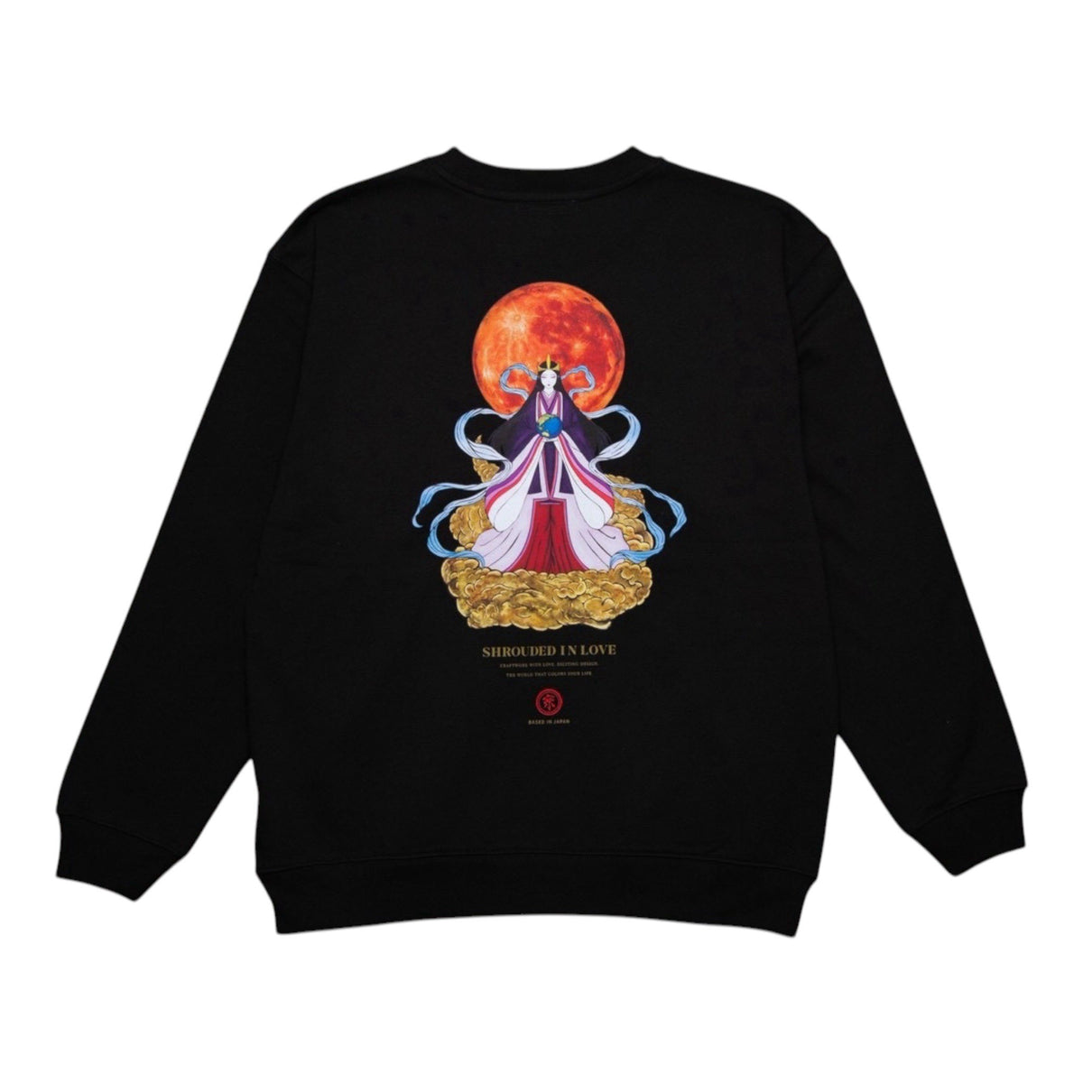 月読之加具夜姫 CREW NECK [BLACK]