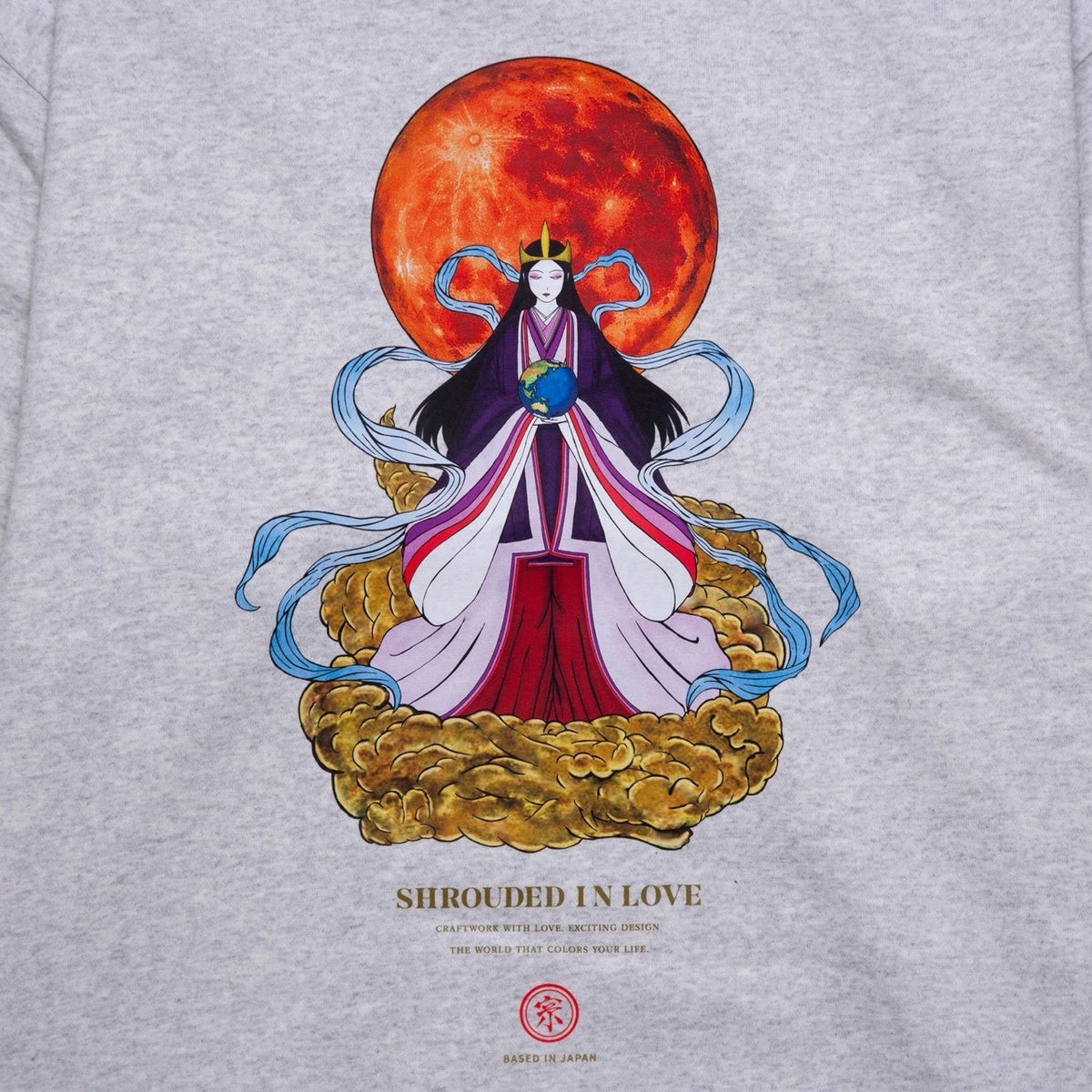 月読之加具夜姫 CREW NECK [ASH]