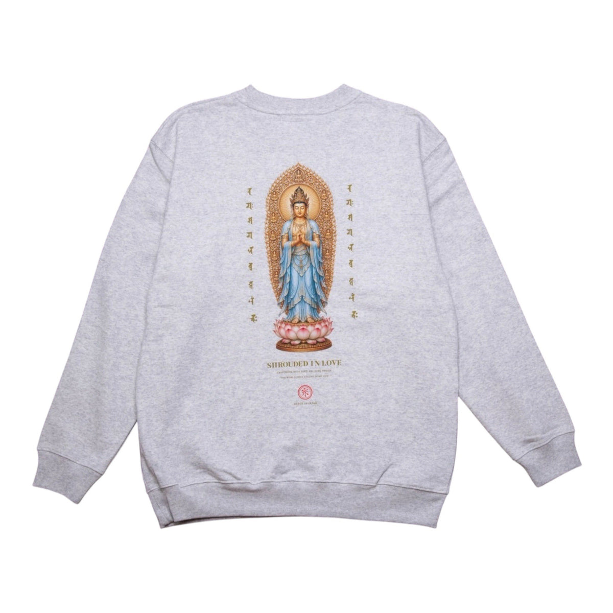 釈迦如来 CREW NECK [ASH]