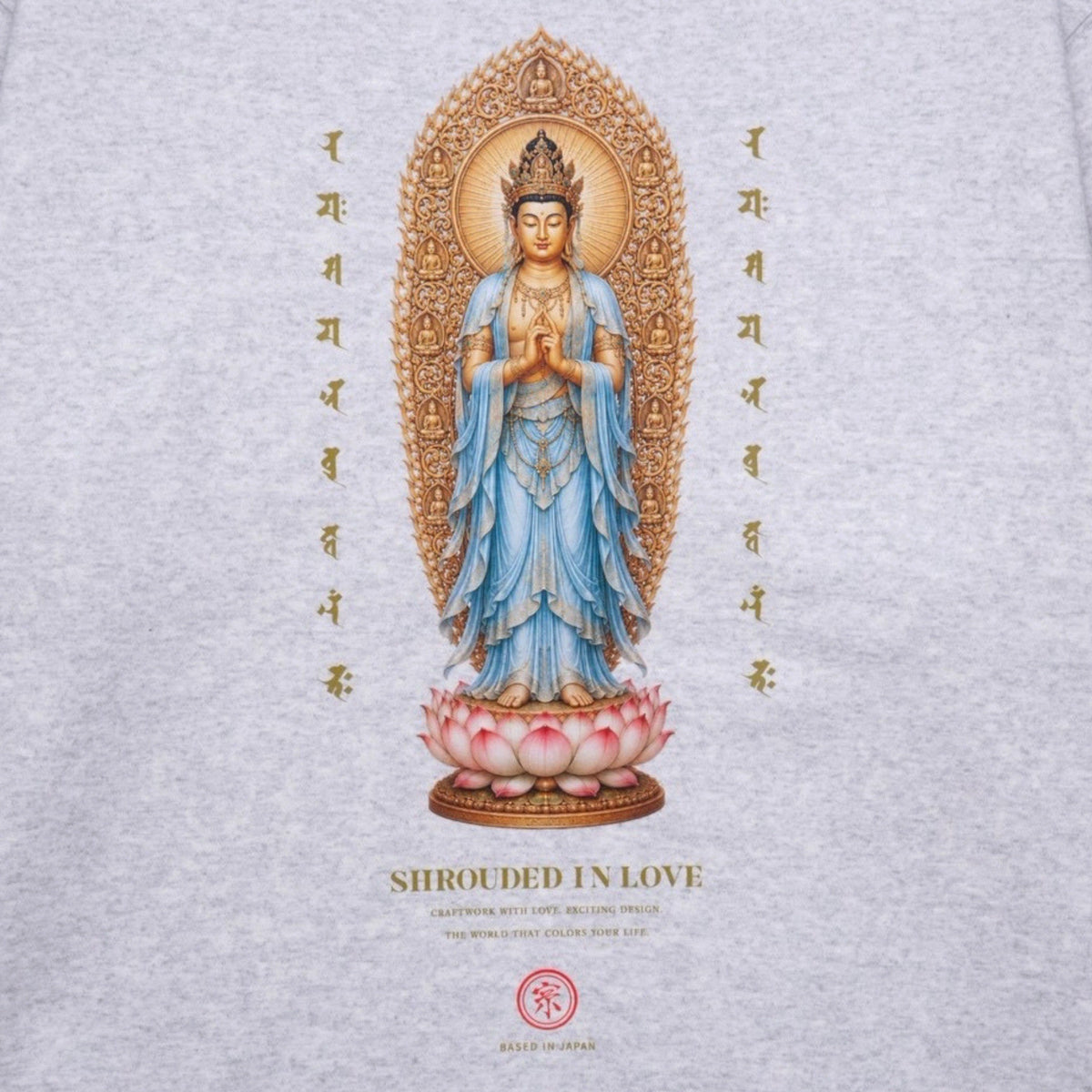 釈迦如来 CREW NECK [ASH]