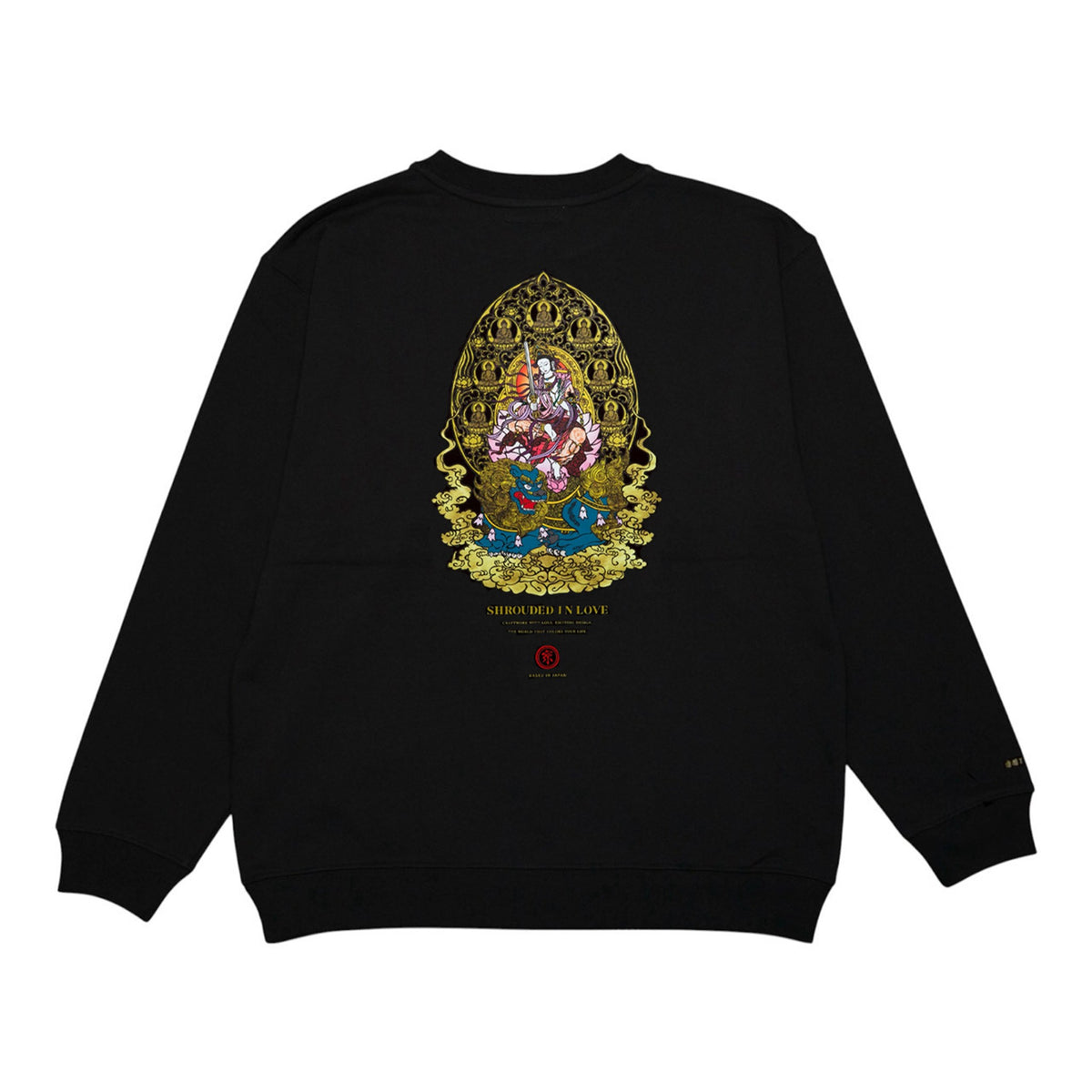 文殊菩薩 CREW NECK [BLACK]