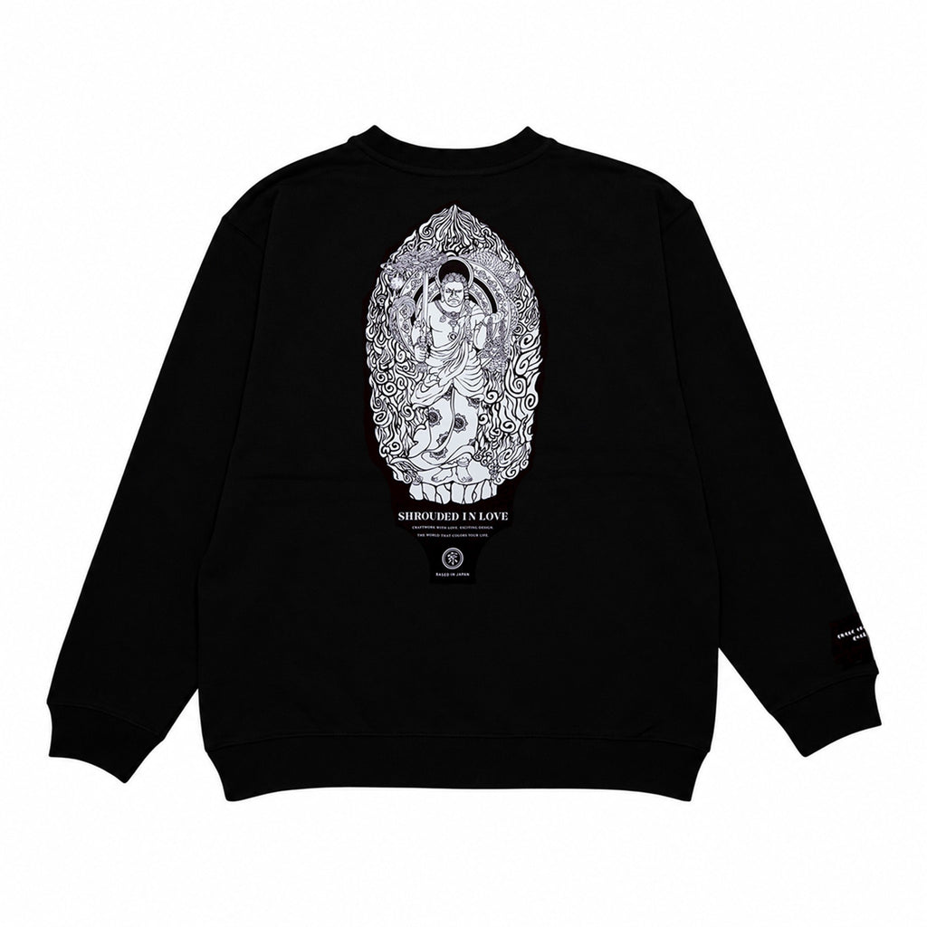Kurikara Fudo myoo CREW NECK #2 [BLACK]