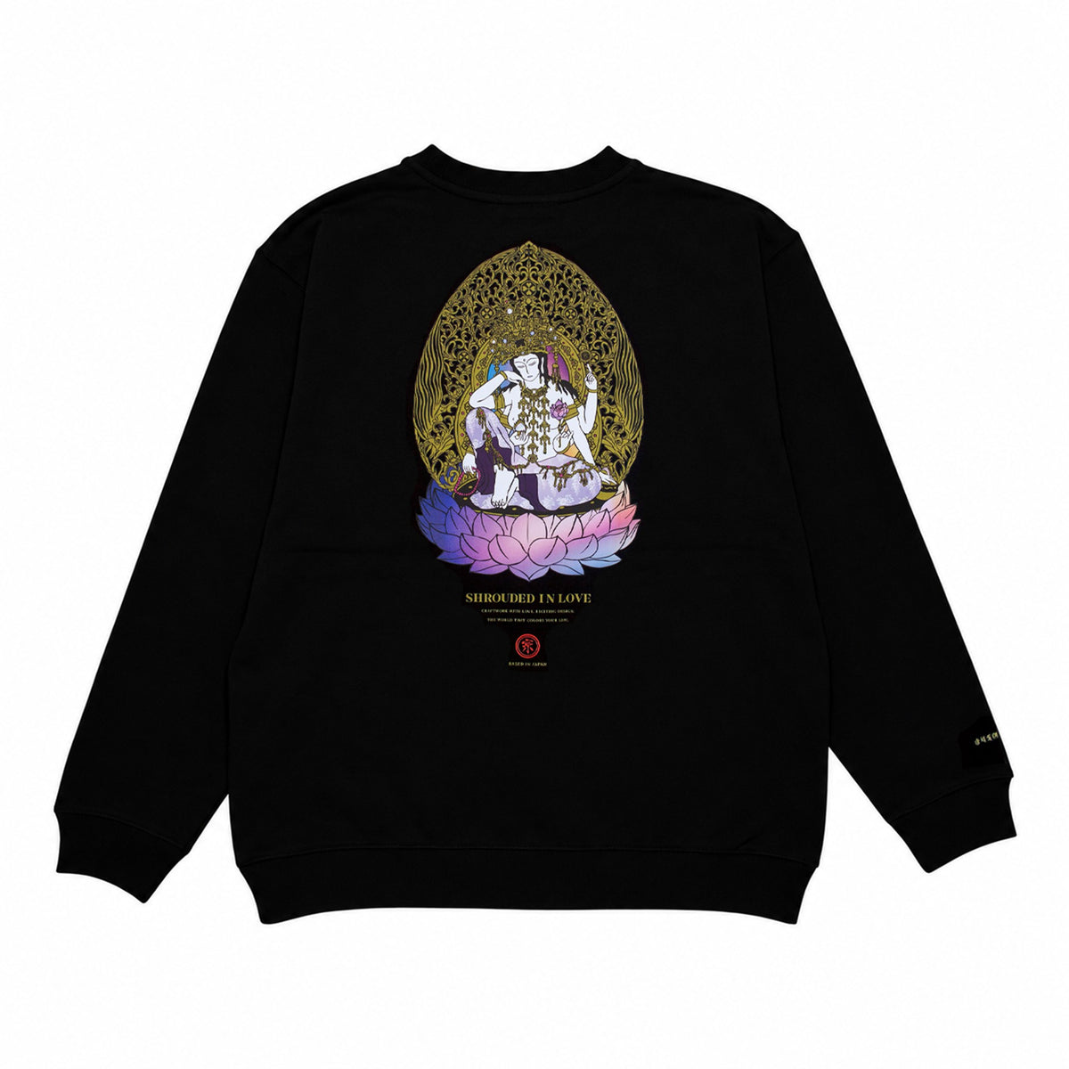 如意輪観音菩薩 CREW NECK [BLACK]