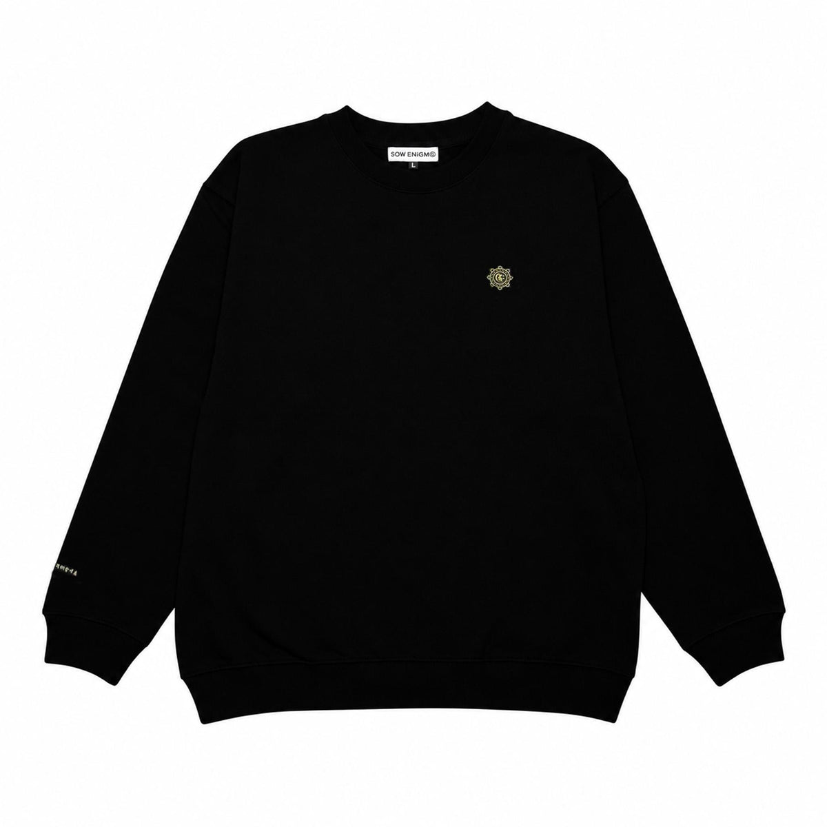 如意輪観音菩薩 CREW NECK [BLACK]