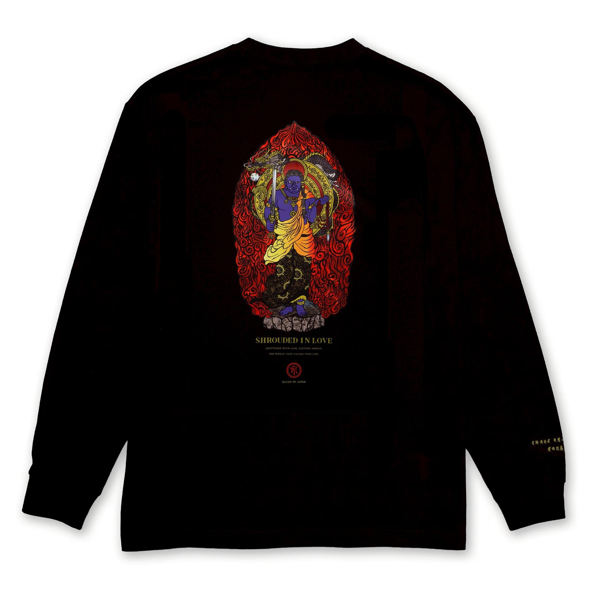 倶利伽羅不動明王 L/S [BLACK]