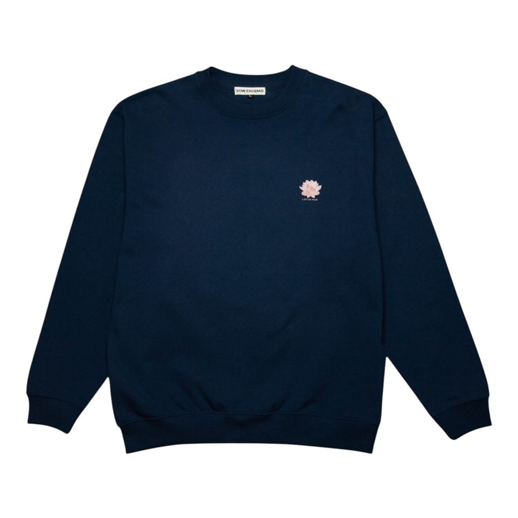 LOTUS PUR CREW NECK [INDIGO]