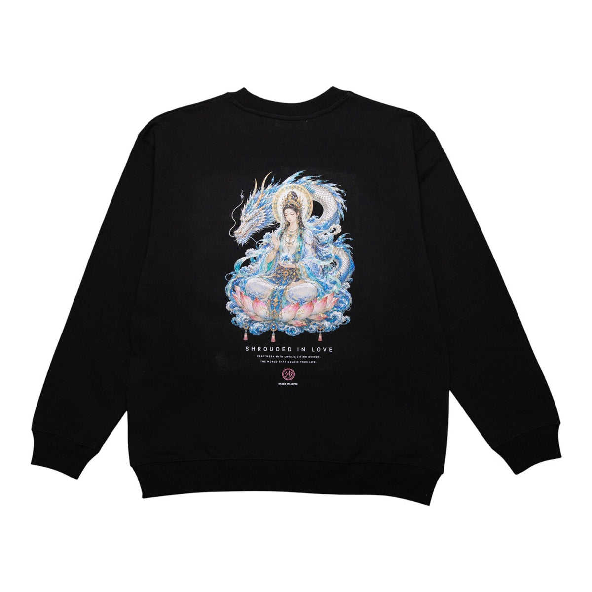 Ryujin Kannon CREW NECK [BLACK]