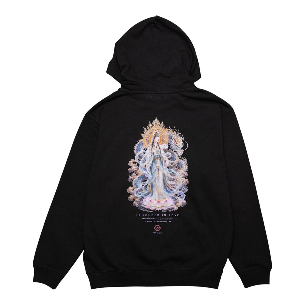 Ryujin Kannon ZIP HOODIE [BLACK]
