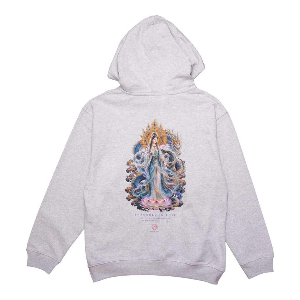 Ryujin Kannon ZIP HOODIE [ASH]