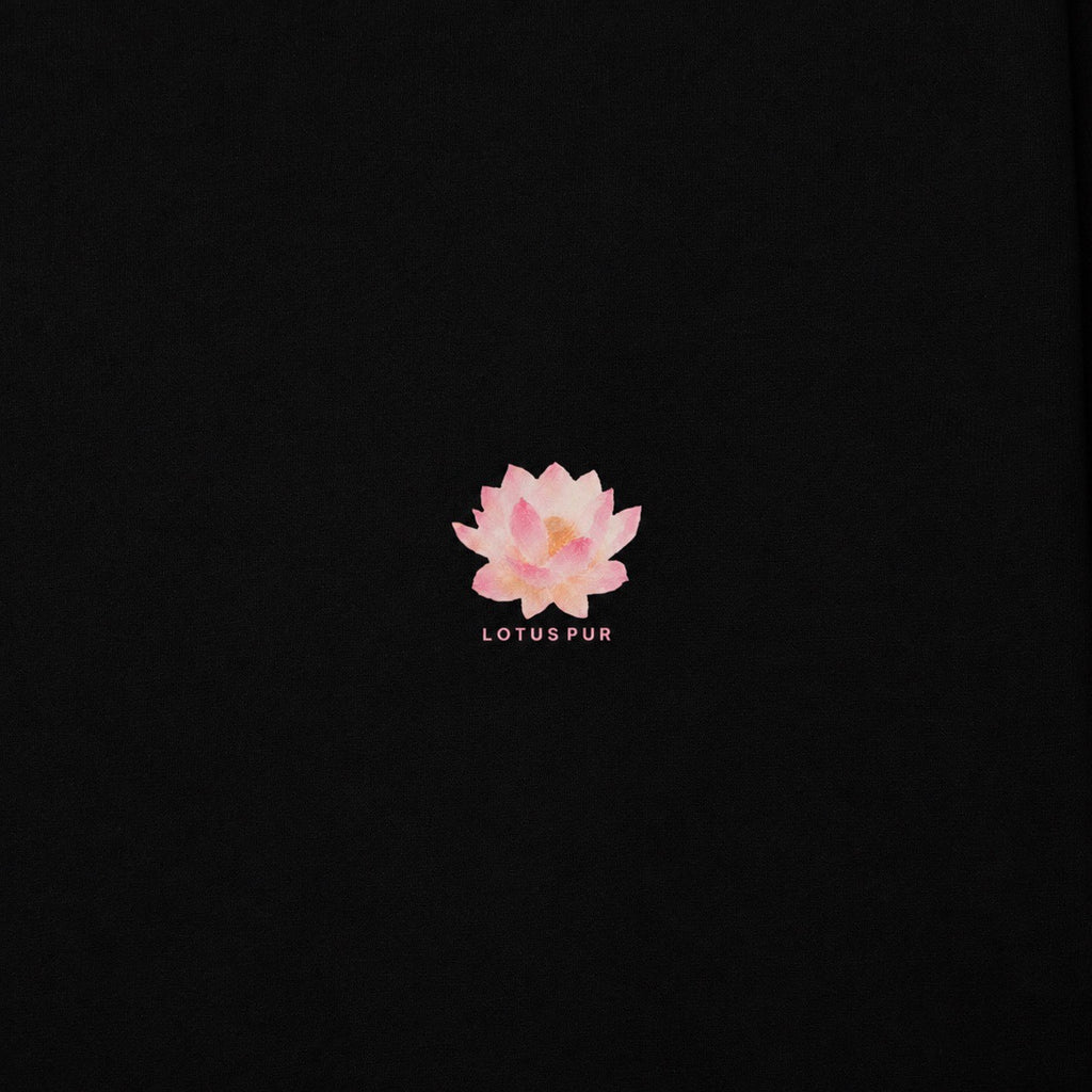 LOTUS PUR CREW NECK [BLACK]