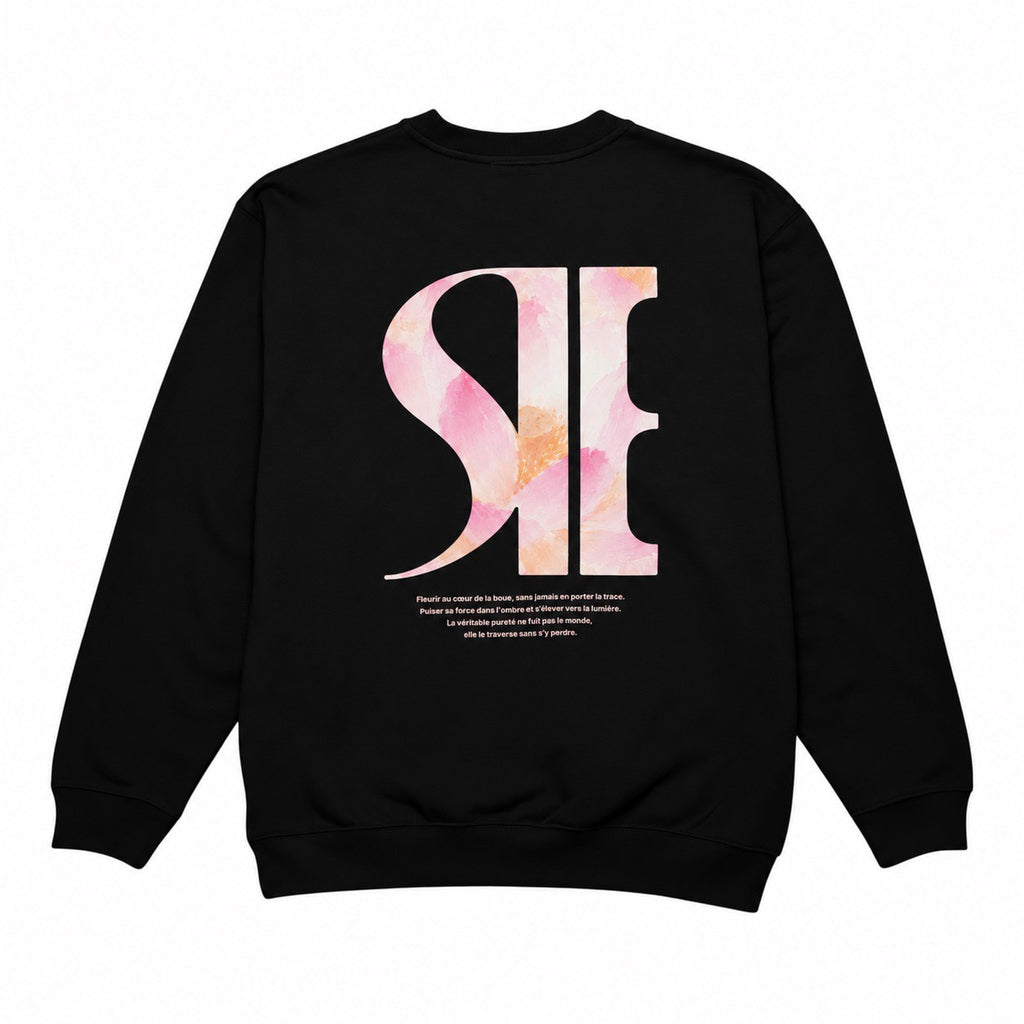 LOTUS PUR CREW NECK [BLACK]