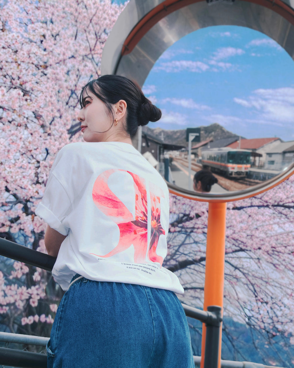 T-shirt L'instant Sakura [BLANC]