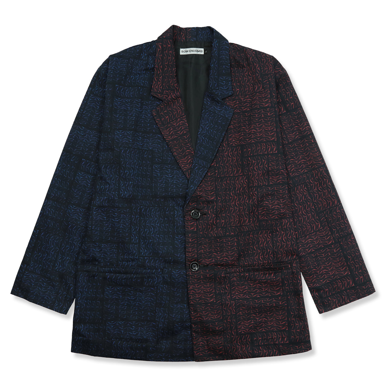 KAWARA TAILORED JACKET [RED/BLUE]