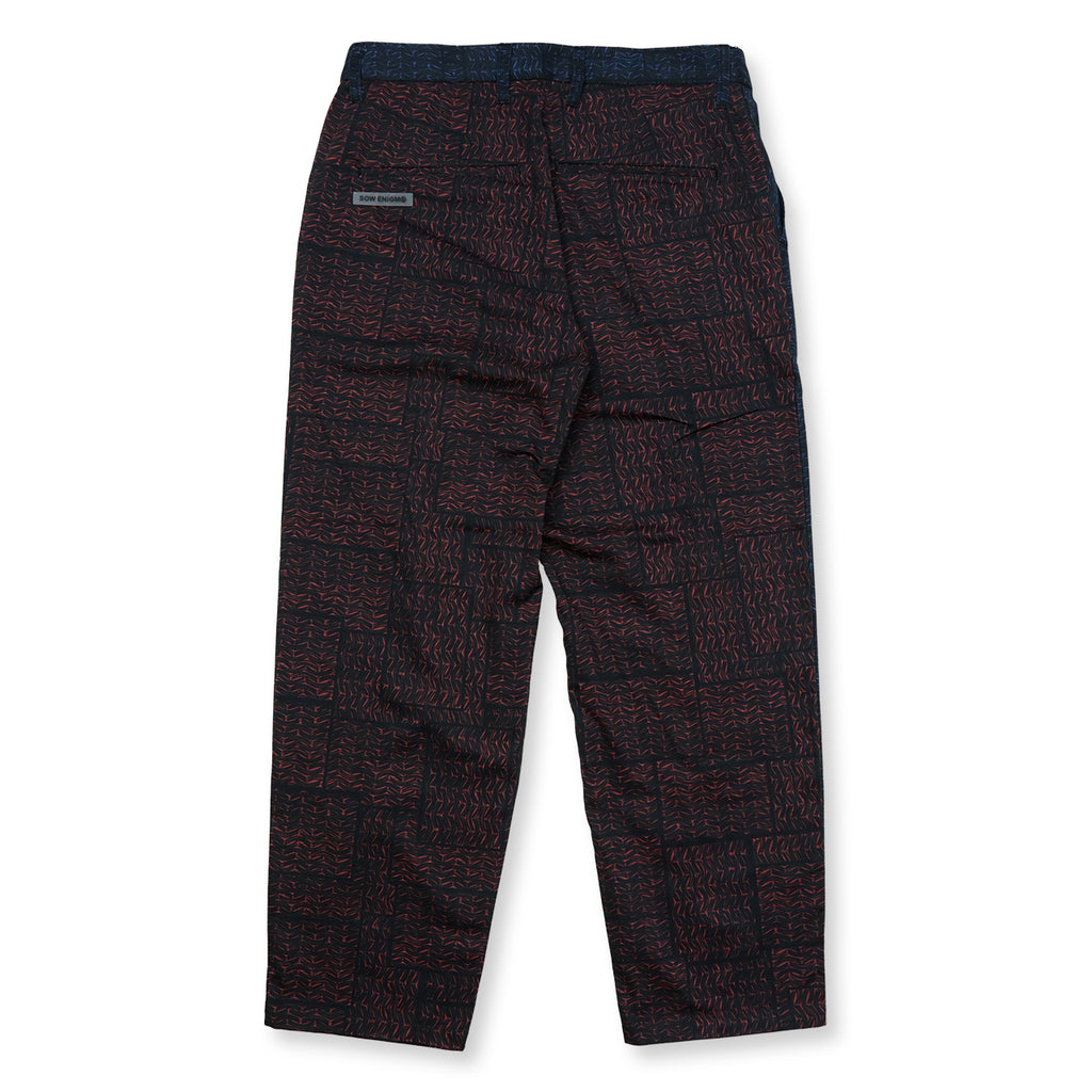 KAWARA TAILORED PANTS【RED/BLUE】